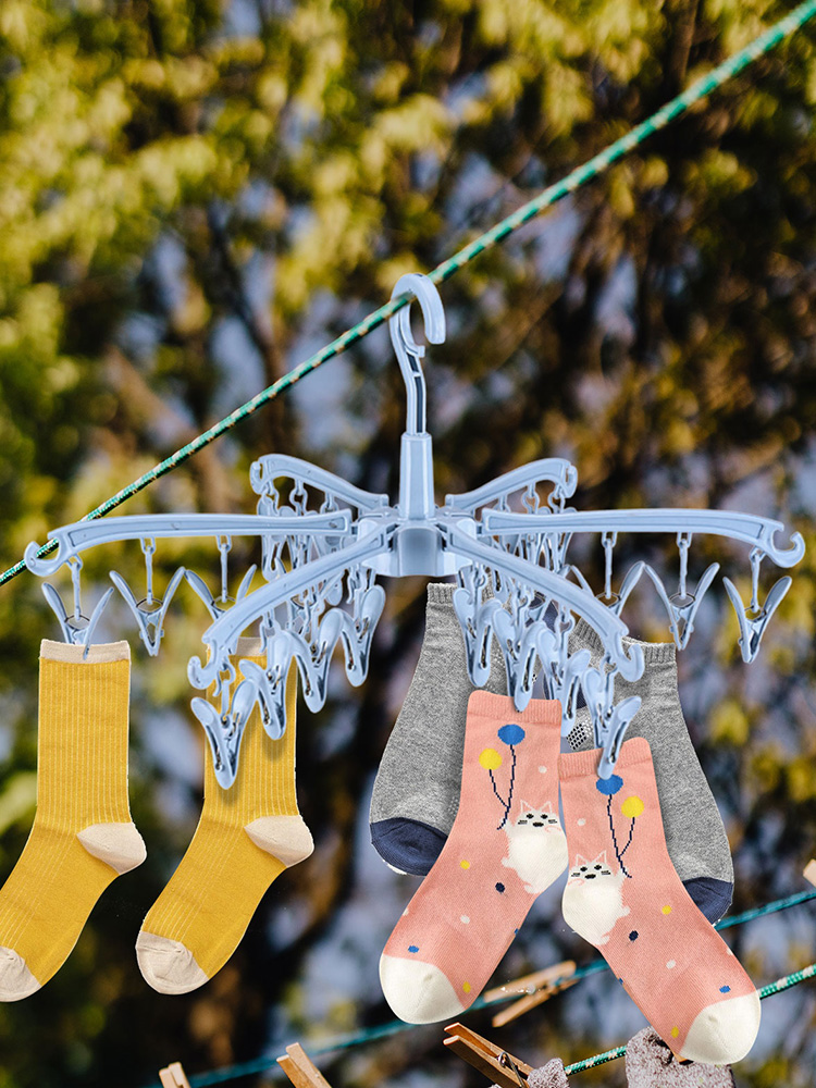 24 Clips Folding Clothes Dryer - Sock Organizer Tray review and price