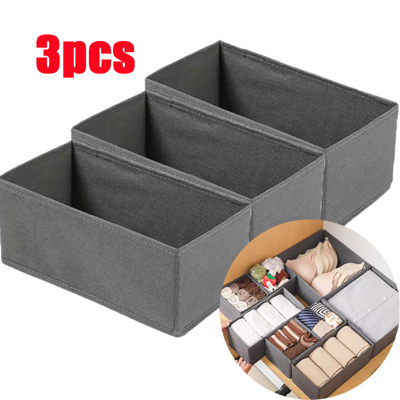 3PC Fabric Underwear Storage B - Sock Organizer Tray review and price
